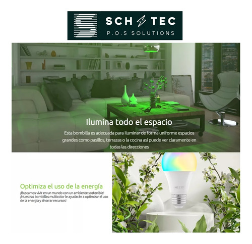 Camara Seguridad Wifi Nexxt Nhcp710 V2 + Luz Smart Domotica Blanco