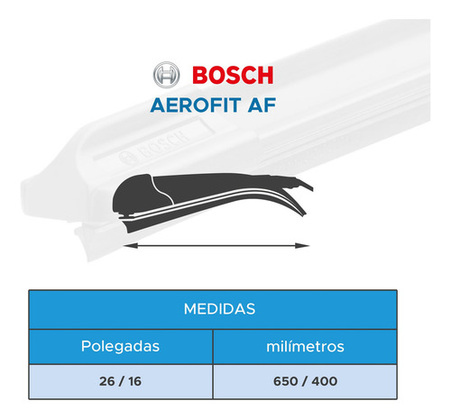 Par Palhetas Limpador Chuva Parabrisa Bosch Rav4 2013 A 2024