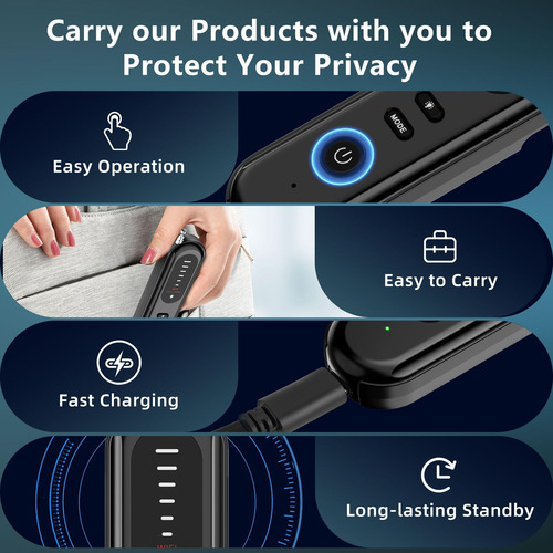 Detector De Cámara Oculta Gps Tracker Portátil Para Viajes Color