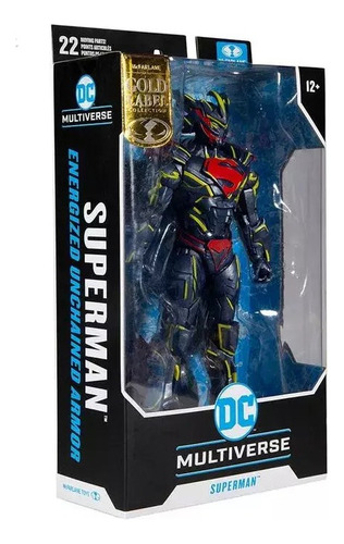 Superman Energized W/unchained Armor Gold Label (Usado)