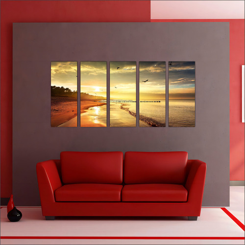 Marco decorativo: paisajes naturales, cocoteros, playas, mar, G8