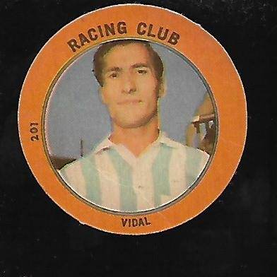 Figurita / Golazo 1965 / Vidal (racing Club)