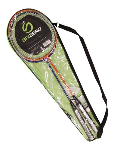 Imagen 5 de 9 de 2 Raquetas Badminton + 2 Plumas + Funda Sixzero Kit Combo