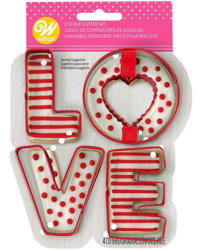 Cortadores De Galleta love Wilton 2308-3856