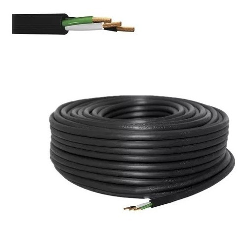 10 Mts Cable Uso Rudo Calibre 3 X 12 100% Cobre Argos