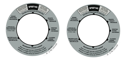 Spx0714g Reemplazo De Etiqueta De Posición De Válvula Mul