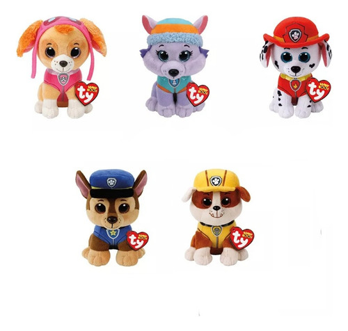 5pcs/set Paw Patrol Birthday Gift Animal Skye Dog Plush Toy