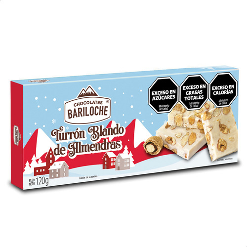 Turron Bariloche Sabor Almendras Blando - Mejor Precio