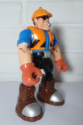 Antigo Boneco Fisher Price Rescue Heroes Operário Mattel2000 (Usado)