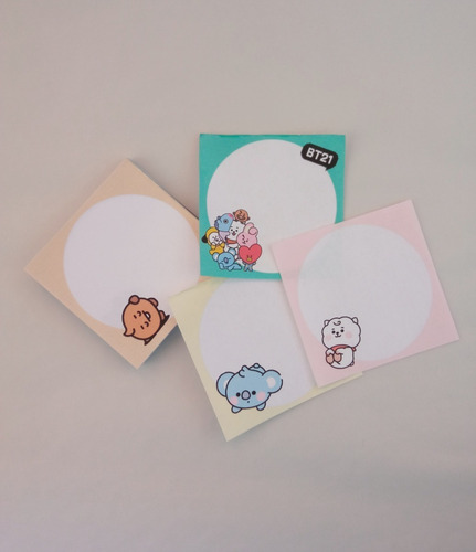 Bt21 Memo Pads | Bts | Fanmde | Kpop