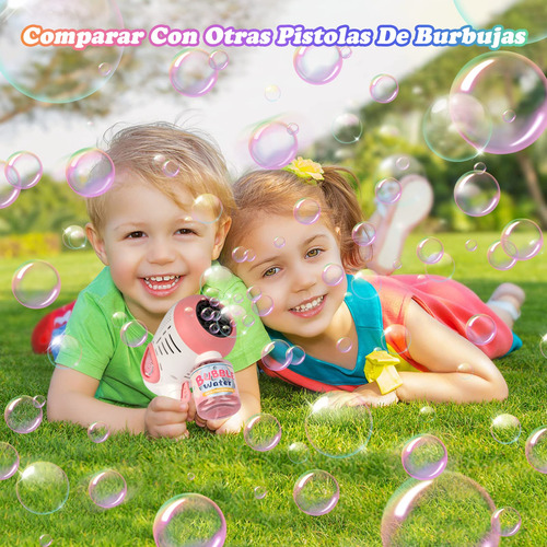 Máquina De Burbujas, Pistola De Burbujas Con Luces Led