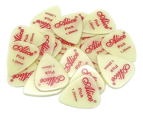 Kit 6 Palhetas Violão Guitarra Fluorescente Brilha No Escuro