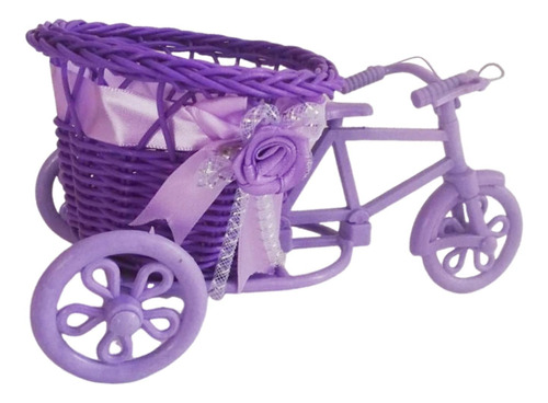 Cesta De Flores Tejida Para , Macetero Para Bicicleta,