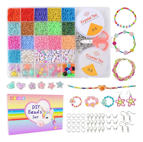 Kit Cuenta Cristal Para Pulseras Joyeria Collares 6900piezas