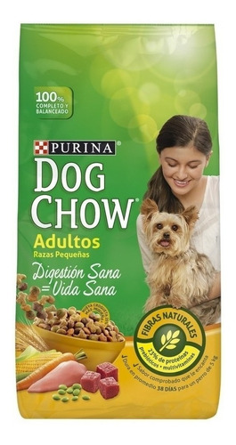 Alimento Dog Chow Vida Sana Digestión Sana para cão adulto de raça pequena sabor mix em sacola de 3kg