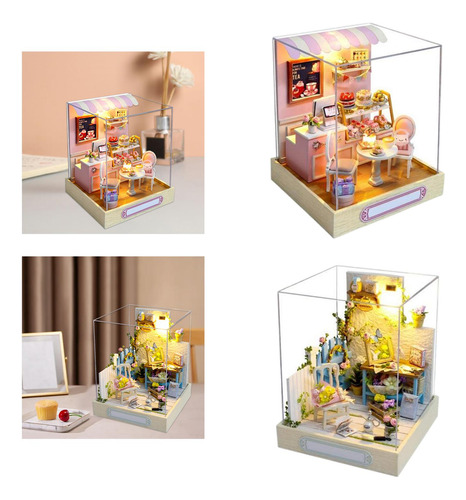Casa De Muñecas De 2 Piezas Con Juegos De Muebles Casa De