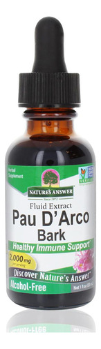 Suplemento Natures Answer Pau Darco Bark Af 60 Ml - 2000 Mg