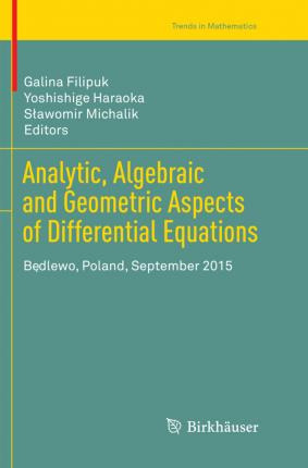 Libro Analytic, Algebraic And Geometric Aspects Of Differ...