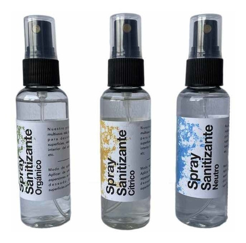 Spray Sanitizante 60 Ml X 4 Piezas