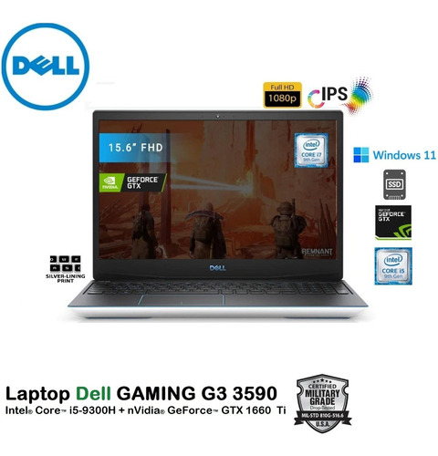 Dell Gaming  G3 3590 Core I5-9300h 20gb 512gb+1tb 15 Gtx 6gb