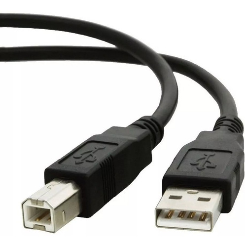 Cable Usb Para Impresoras A-b 2.0 3 Metros Hp Epson Samsung Color Negro