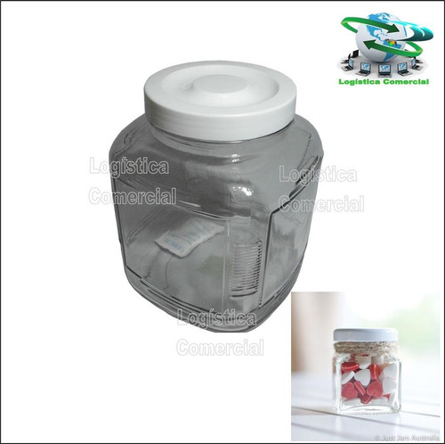 Bombonera De Vidrio Para Guardar Galletas Caramelos Cocina