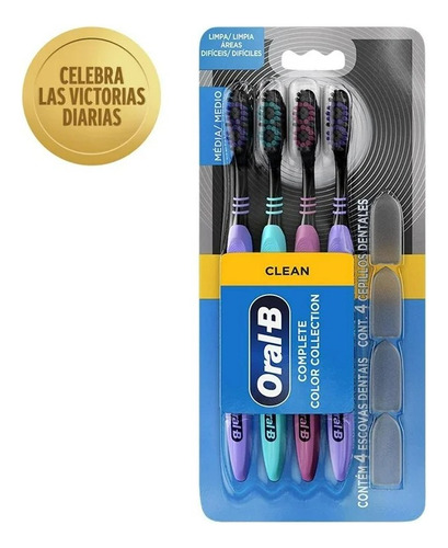 Cepillos Dentales Oral-b Clean Complete Color Collection Med Color Nude