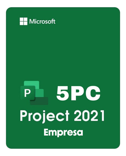 Visio/  Project 2021: Garantía Vitalicia, 5 Pc