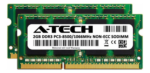 Memoria Ram 4gb 2x2gb Ddr3 1066 Mhz Sodimm A-tech Apl-78229