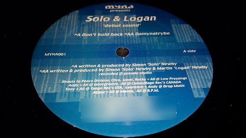 Solo & Logan Debut Sound Vinilo Maxi Uk 2001