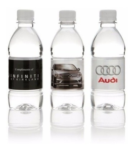 Etiquetas Botella Agua Personalizada 500 Ml Y 1 Litro Vinil (Usado)