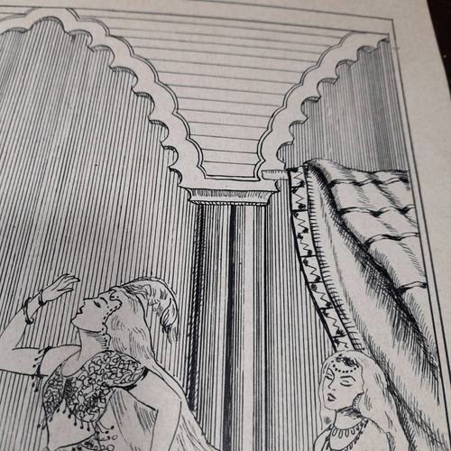 Imagem 7 de 8 de Pintura Desenho Bico De Pena Nanquim Datado 1953 Antigo