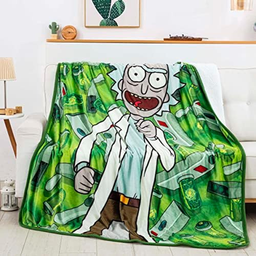 Cobertor Sherpa Com Toque De Seda Superdimensionado De Rick
