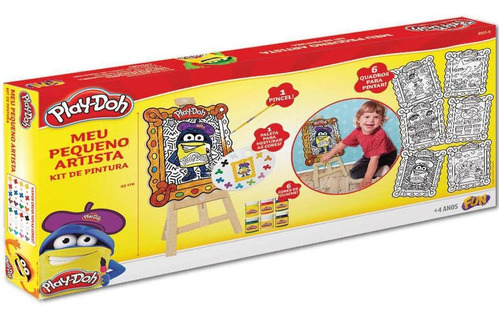 Play Doh Kit De Pintura Meu Pequeno Artista Da Fun 80059