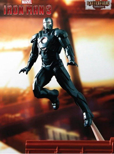 Iron Man3 Iron Man Mk.16 Black Stealth Suit Nightclub Dragon