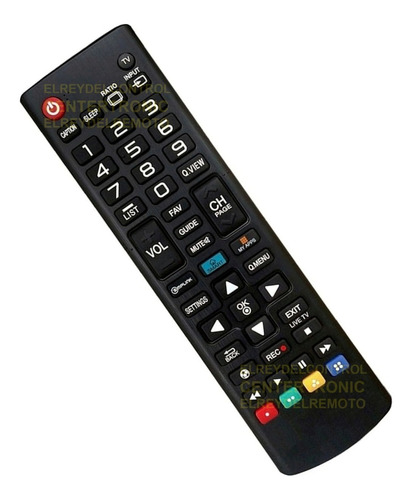 Imagen 1 de 4 de Control Remoto Akb73975701 Universal Para LG Smart Tv Led