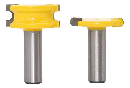 Fresadora A Arco Tipo T Router Bit 2 Pcs Com Haste De 1/2 Po
