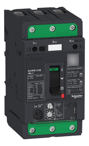 Disjuntor Motor 3p, 50a, Icu 25ka, Termomagnético Gv4pe50b