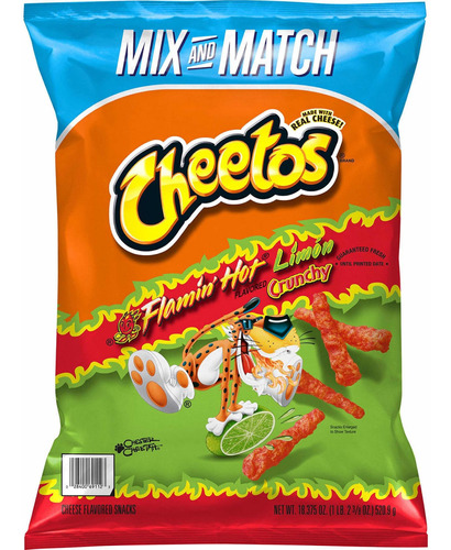 Cheetos Americanos Flamin Hot Limón 521gr Bolsa Mega