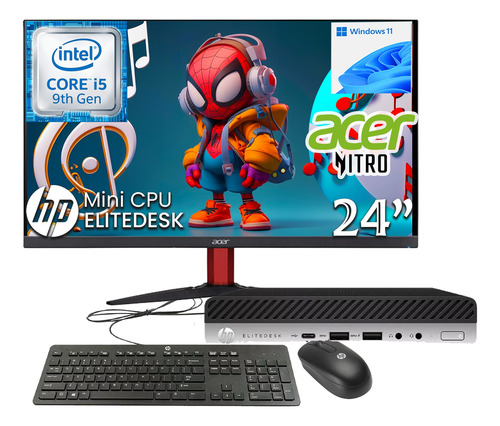 Equipo Pc Hp Elitedesk 24 Core I5 9th 32gb Ram 512gb Ssd (Reacondicionado)