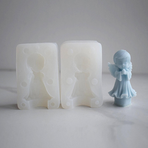 Molde De Vela De Ángel Molde De Silicona Para Postre Molde D