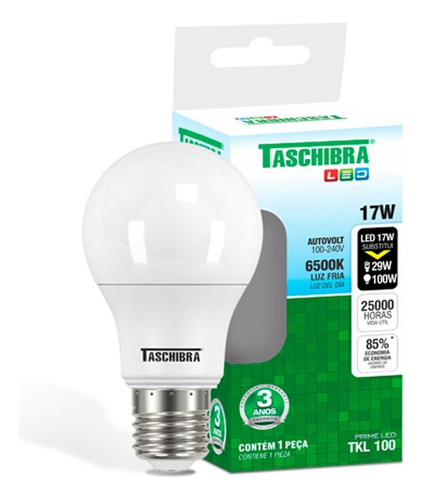 Lampada Led Bulbo Taschibra 17w 6500k E27  11080281