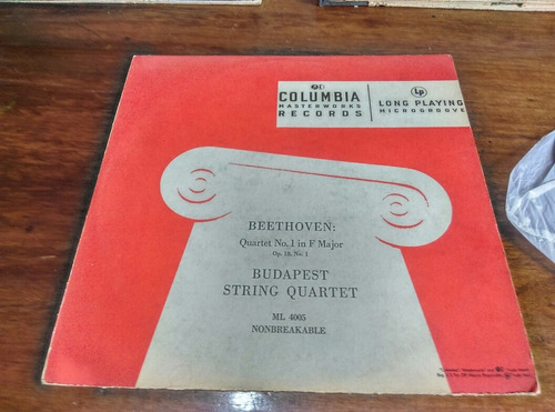 Vinilo Beethoven Quartet. N1 In F Mayor Op 18 N 1.  Ljp