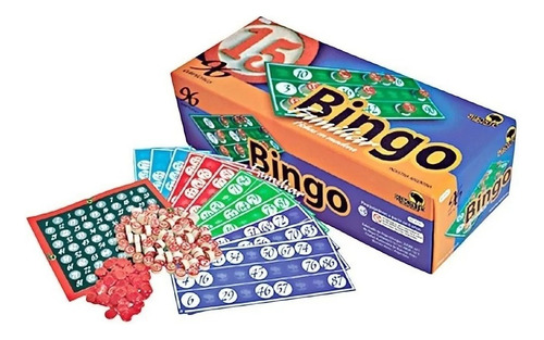 Bingo Familiar Con 96 Cartones Lujo Bisonte Art 8741