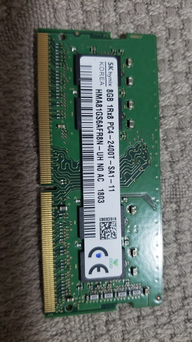 Memória Ddr4 Notebook Alienware. 2400mhz. 8gb. Seminova