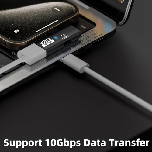 Adaptador 2 En 1 Usb C A Usb 3.2 Con Puerto De Carga De 100