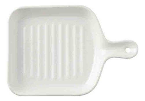 Plato De Arroz Refractario Rectangular De Porcelana