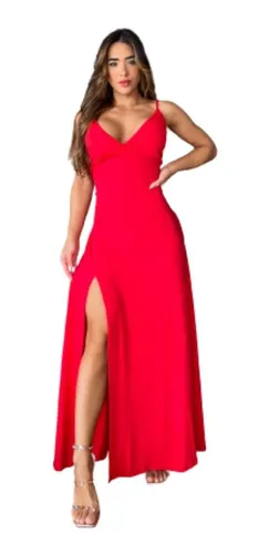 Mercado livre sales vestido com fenda