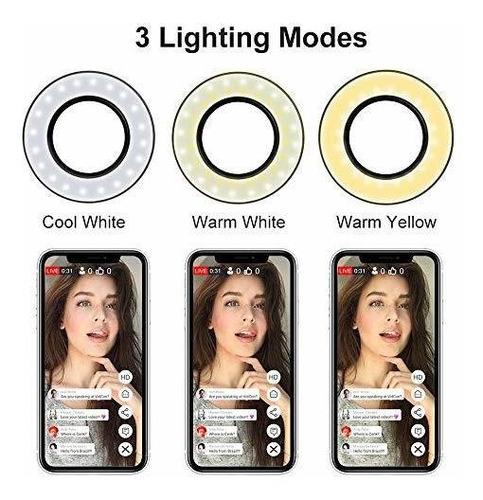 Anillo De Luz Para Selfie Con Soporte Para Teléfono
