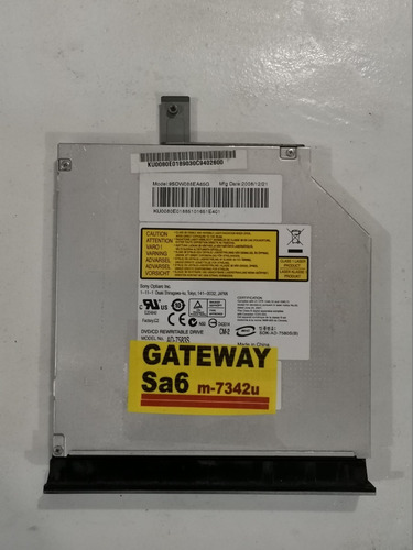 Gateway Sa6 M 7342u Lectora De Discos Cd/dvd (Usado)